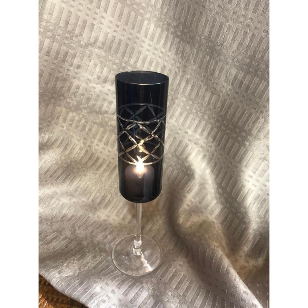 Stemware votive candle holder